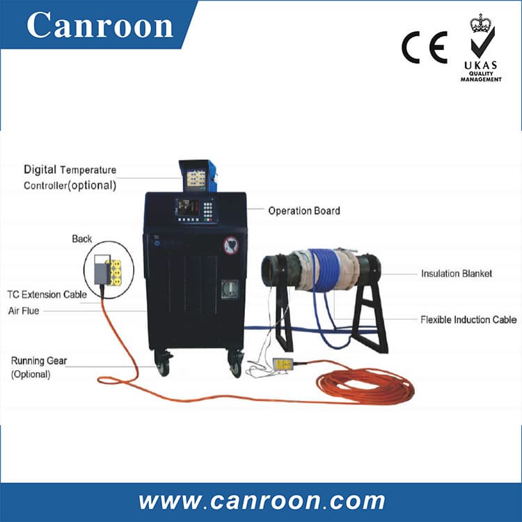 5kw 10kw handheld induction heater for pipe heat treatment